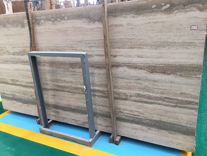 grey travertine tiles