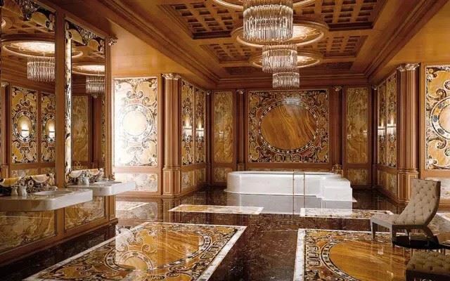 Marble Floor Medallion Border