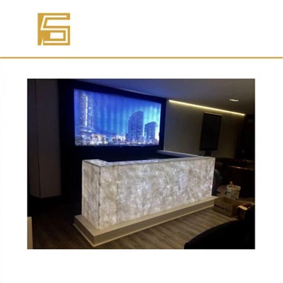 Desain Baru Marmer Led Lumi Stone Vanity Top